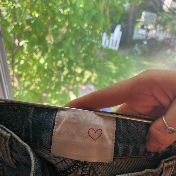 Two tone blue and light wash denim. - Picture 5 of 5